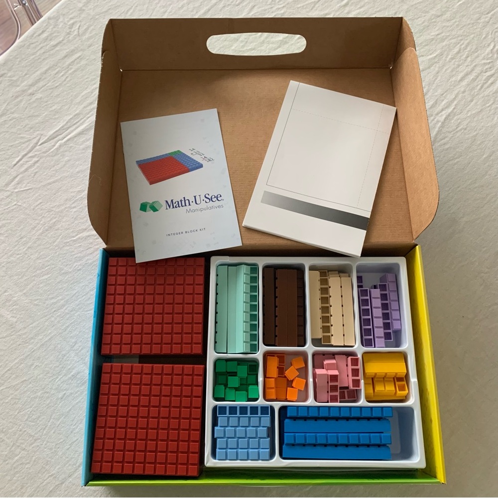 Math U See Integer Block Kit - Blue, Red, Green Manipulatives - Picture 3 of 5